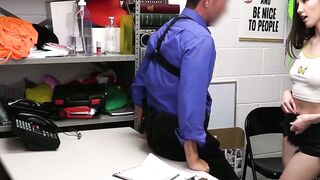 Punished and Plowed Officer Rusty Takes Down Sassy Shoplifter Maya