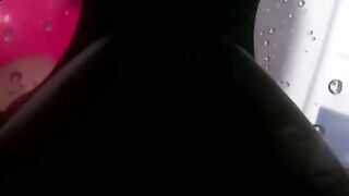 SvPigitalDisguise.com  Brunette pigtails latex maid gets cumfilled facial by master