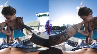 Swept Away  A Sultry Poolside Encounter