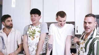 Kitchen Sink Sex A Hottest Foursome in Town