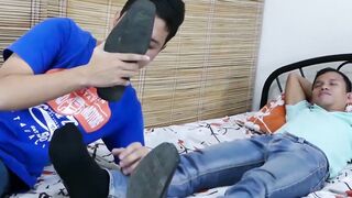 SoleMatesXXX.com  Raw and Raunchy Foot Worship Femmes Moan during Daring Toe Licking and Twisted Foot Jobs