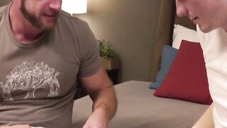 Mustache Mayhem Stepson Smothered by His Sultry StepUncles Hedonistic Appetite