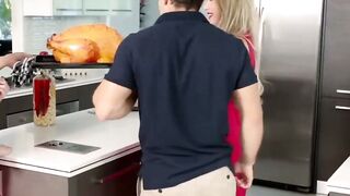 Turkey Day Treat Angel Smalls Satisfies the Stepbro