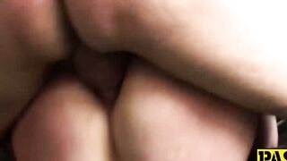 Stockings and Satisfaction A Brunettes Bedroom Frenzy