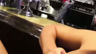Penny Barber Teases Petite Waitress Alani Pi with Sensual Seduction