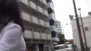 Public Obsession A Japanese Seductress Teases with Every Drop