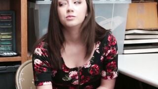 TheftCravers.com  Tiny pierced temptress Emma Mae seduced by bosss fat cock after stealing expensive designer purse