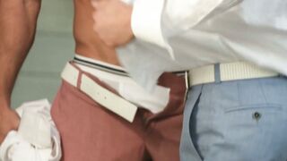 Bearded Bully Crushes Young Stud in Brutal Bareback Banging
