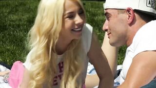 Blonde Bombshell Devours Stepbros Cock