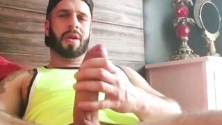 RawPowerPleasure.com  Bearded Muscle Beast Unleashes Beastly Orgasm