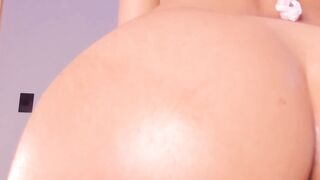 Big-ass Latina Dildo-Fucking Her Ass While Fingering Her Pussy