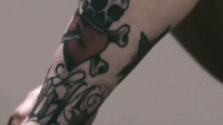 Inkredible Orgy Tattooed Siren Sasha Slays massive Black Cock