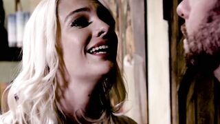 Busty Blonde Baroness Takes On The Boardroom Bull