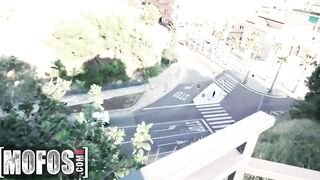 MOFOS - Goddess Russian Sexy Henessy Knows How To Rides Rough Penis Into Outdoors For Extra Cash