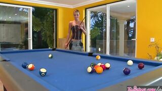 Twistys - European 18 Yo Suzie Carina Spreads her Twat on the Pool Table
