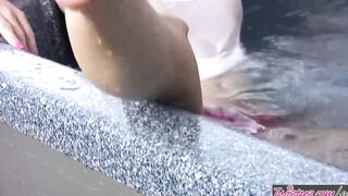 Twistys - Heather Van Shows off her Toes and Long Melons inside the Bae Bath-Tub