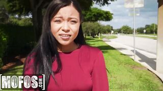 MOFOS - Hottie african Women nailed on pov camera & gets cum inside her mouth