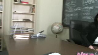 Twistys - Smoking Professor Mason Moore Fucks College Girl into the Restroom