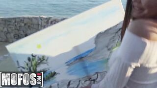 MOFOS - Huge tit Sasha Foxx gets drilled outside inside pov