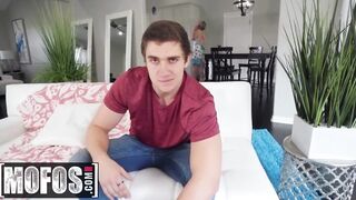 MOFOS - Long tit Blonde Kit Mercer fucks pov into the kitchen