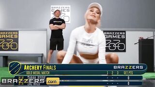 Brazzers - beauty Pro Athletes Sarah Jessie getting her Twat Boned during the Game