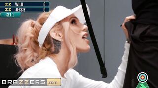 Brazzers - beauty Pro Athletes Sarah Jessie getting her Twat Boned during the Game