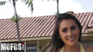 MOFOS - Thin tiny tit MacKenzie Mace ride penis point of view