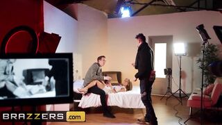 Brazzers - sexy Blonde Kinuski getting her Booty Screwed by Danny D