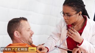 Brazzers - goddess Doctor Kira Noir Fucks her Prison Mate Patient Scott Nails
