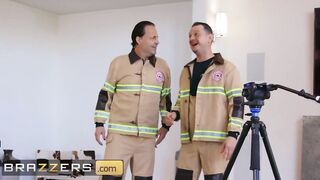 Brazzers - Bombshell mom Brandi Love Seduces a Young Fireman and Blows his Long Dick