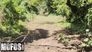 MOFOS - Dirty Addison Lee gets leashed up and blows point of view
