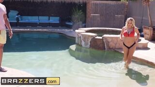 Brazzers - Curvy milf Olivia Austin Fucks Ebony Poolboy