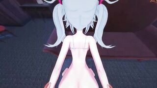 Giving Chiru Kondo a pov facial, then she bounces on your penis - Gal Gun Anime.