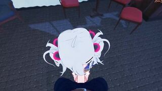 Giving Chiru Kondo a pov facial, then she bounces on your penis - Gal Gun Anime.