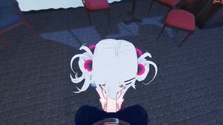 Giving Chiru Kondo a pov facial, then she bounces on your penis - Gal Gun Anime.