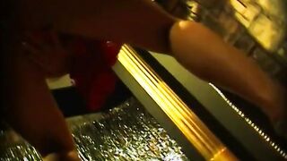 Fellow watches incredible sexy blonde hot having fun with toy