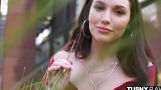 TUSHYRAW Voluptuous little Lily gets her small asshole spread