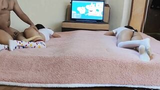 I Tell My Daughter To Invite Her Best Friend To See Funny Comics For Me To Fucked Her - Pervert Father Fucks His Little Daughter's Best Friend