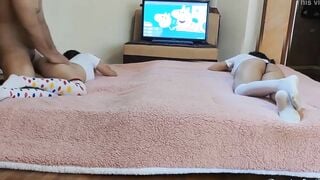 I Tell My Daughter To Invite Her Best Friend To See Funny Comics For Me To Fucked Her - Pervert Father Fucks His Little Daughter's Best Friend