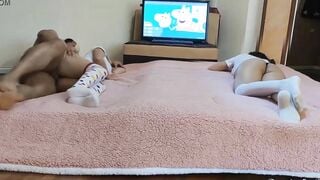 I Tell My Daughter To Invite Her Best Friend To See Funny Comics For Me To Fucked Her - Pervert Father Fucks His Little Daughter's Best Friend