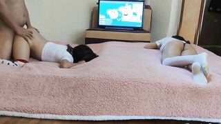 I Tell My Daughter To Invite Her Best Friend To See Funny Comics For Me To Fucked Her - Pervert Father Fucks His Little Daughter's Best Friend