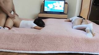 I Tell My Daughter To Invite Her Best Friend To See Funny Comics For Me To Fucked Her - Pervert Father Fucks His Little Daughter's Best Friend