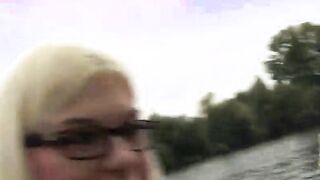 PublicSexDate - Slutty Hipster Mariella Sun Blows Stranger's Penis into Outside