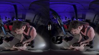 DarkRoomVR - Snatch oil change for adorable chick