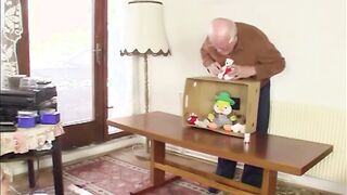Grandpa Mireck bangs adorable 18yo cunt with mouth Rachel Evans