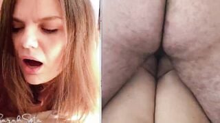 Her first painful anal - Painal - Cum on her asshole