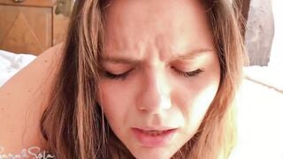 Her first painful anal - Painal - Cum on her asshole