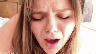 Her first painful anal - Painal - Cum on her asshole