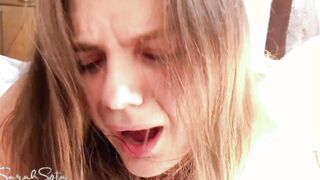 Her first painful anal - Painal - Cum on her asshole