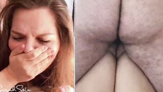 Her first painful anal - Painal - Cum on her asshole